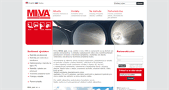 Desktop Screenshot of miva.sk